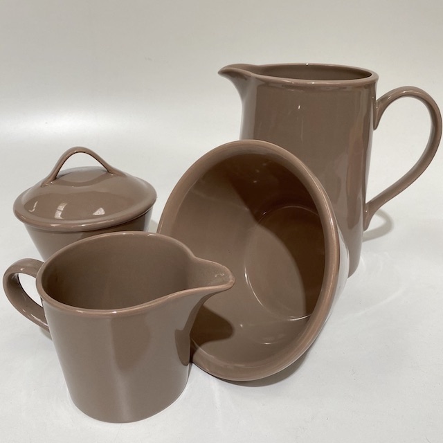 JUG or BOWL, Contemporary Brown Mocha